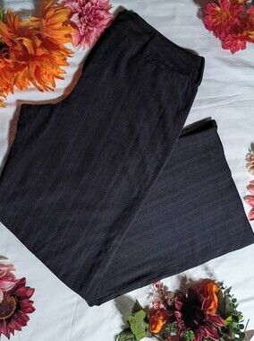 Larry Levine Black Pinstripe Dress Pants